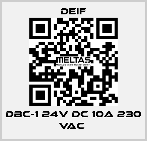 DBC-1 24V DC 10A 230 VAC  Deif