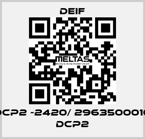 DCP2 -2420/ 2963500010 DCP2 Deif