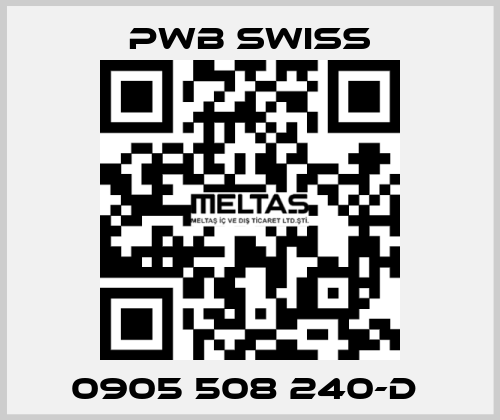 0905 508 240-D  PWB Swiss