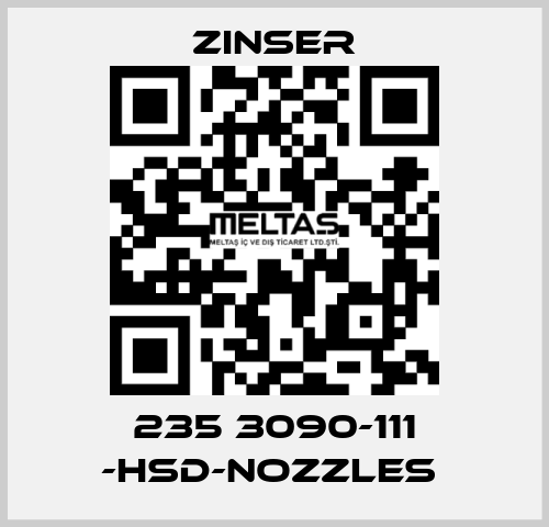 235 3090-111 -HSD-nozzles  Zinser