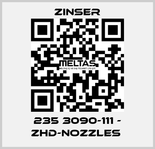 235 3090-111 - ZHD-nozzles  Zinser