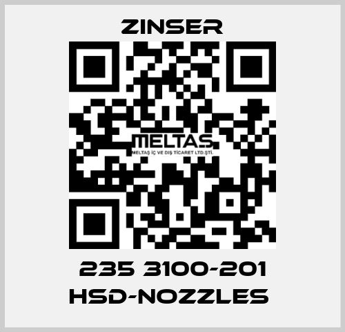 235 3100-201 HSD-nozzles  Zinser