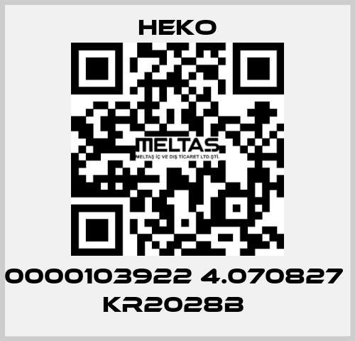 0000103922 4.070827  KR2028B  HEKO