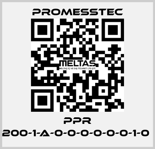 PPR 200-1-A-0-0-0-0-0-0-1-0  Promesstec