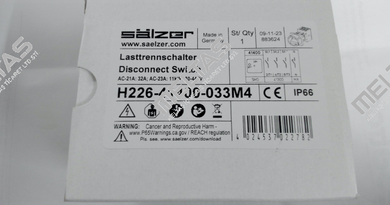 H226-41400-033M4 Salzer