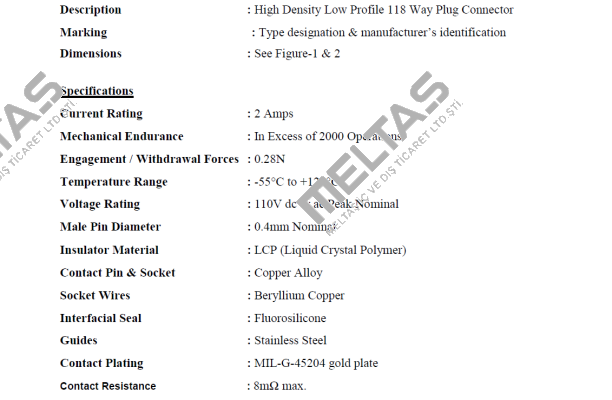 HDLP21118UMDDA0P0 Hypertac (brand of Smiths Interconnect)