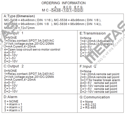 MC5438-211-000 Maxthermo