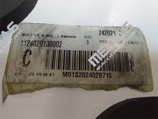 00050 / BRAKE DISC CC2 V2 C/AN RET D23095 B.Brake s.r.l.