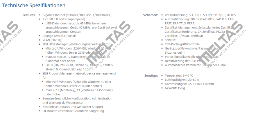 SEH INU-100 Industrial Network Uni / SE0038 SEH Technology