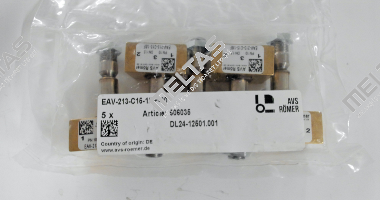 P/N: 606035 Type: EAV-213-C15-1/8F-00 Avs Römer