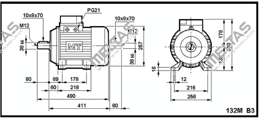 DN   132  M4/8 Fimet