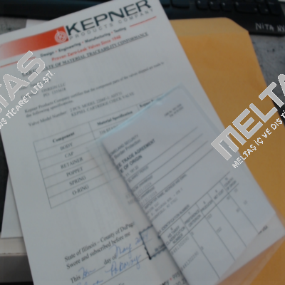 3.1 certificate (Material Traceability Report) KEPNER