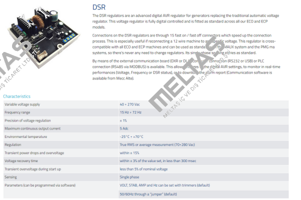 Type DSR / 0391600175 Mecc Alte