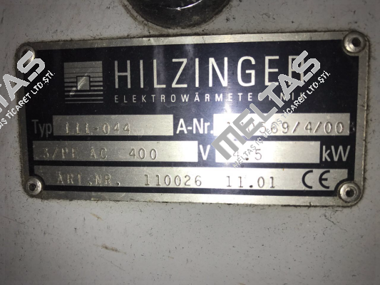 111-044 obsolete  Hilzinger