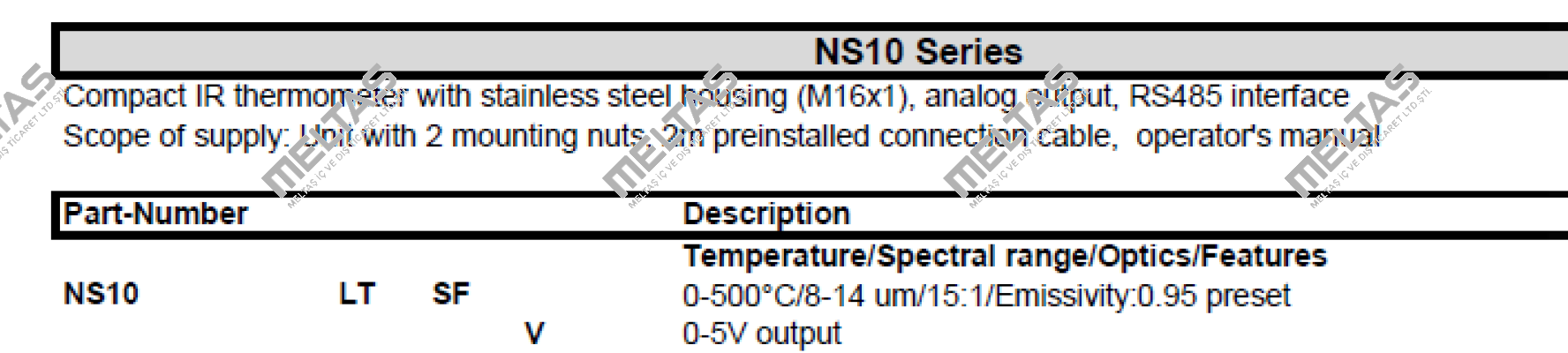 NS10LTSFV SENTEST