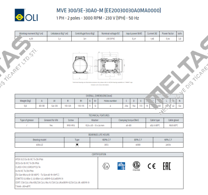 MVE 300/3E-30A0-M Oli