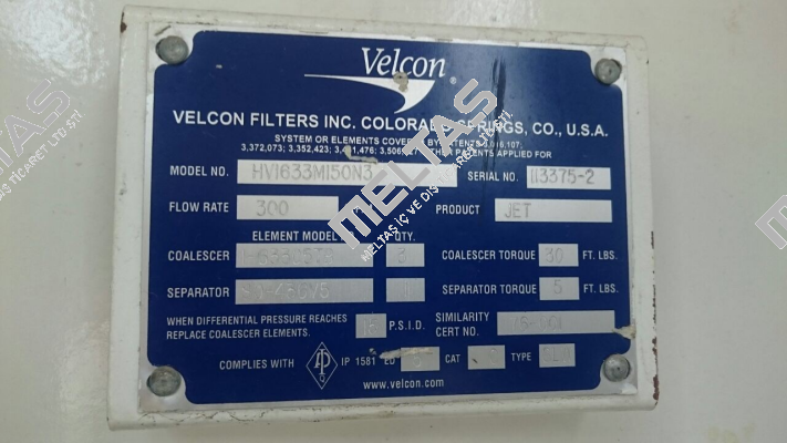 I-633C5TB Velcon