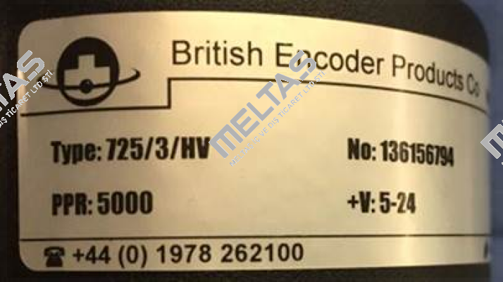 725/3-S-F1-5000-Q-HV-2-SY-ST-IP50 British Encoder