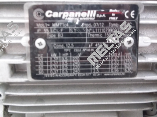 MM71 c 4 Ser. Nr.: L111107990032010 oem  Carpanelli