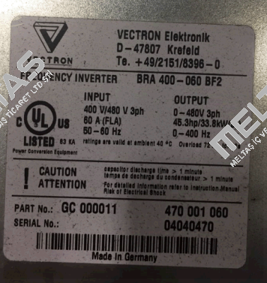 BRA 400-060 BF2  OEM  Vectron