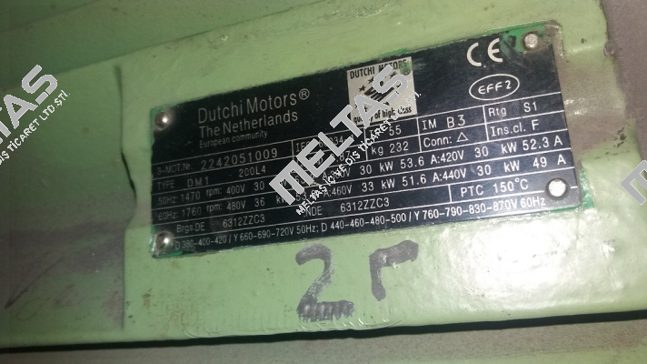 DM1 200L4 30kW 1470rpm obsolete, replaced by TCA200LA4E3U46 1001  Marathon (Regal)