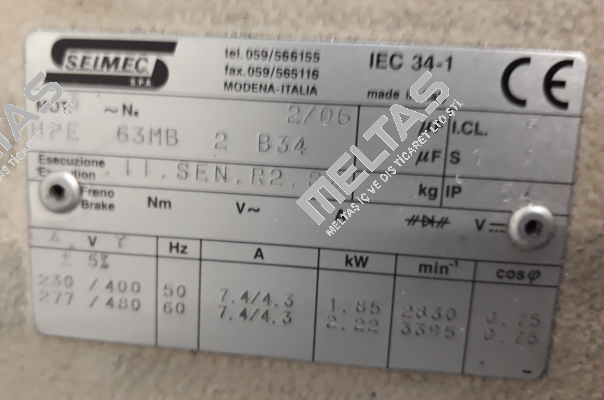 HPE 63MB 2 B34 - OEM  Seimec (Rossi)