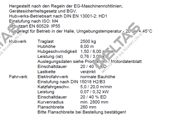 ST 5025-6/1,5 1/1  Stahl CraneSystems