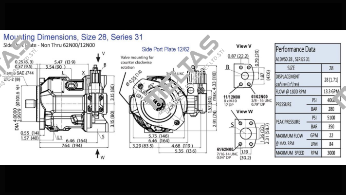 A 10 VSO 28 DFR.  Rexroth