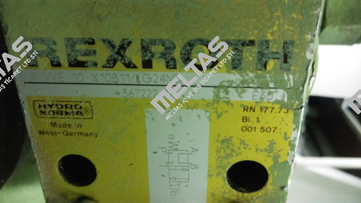 4 WE 10 X10B11/LG24ND obsolete/alternative P/N: R901362271 Type: 4WE 10 X10B5X/EG24N9DL/M  Rexroth