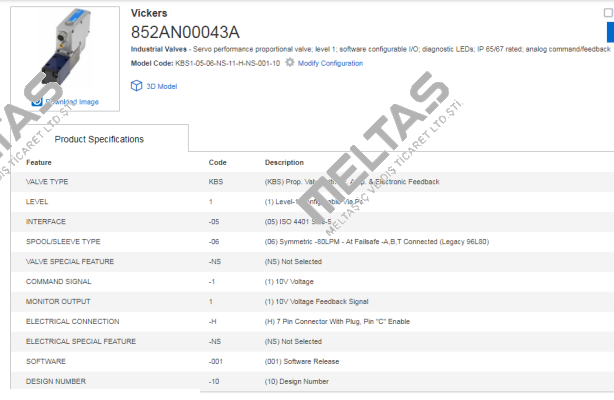 KBS1-05-06-NS-11-H-NS-001-10  Vickers (Eaton)