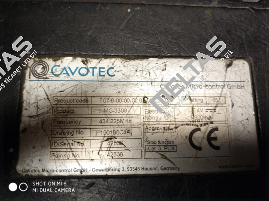 MC 3300 - OEM Cavotec