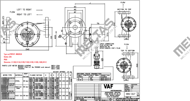 B5025C13  VAF Instruments