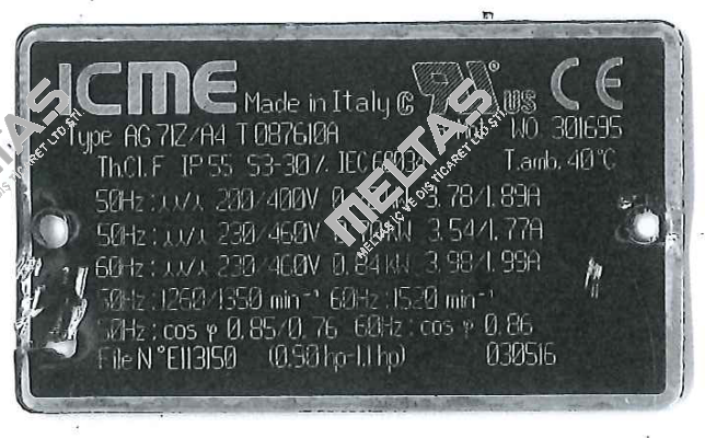 AG 71Z/A4 T 0876110A  Icme Motor