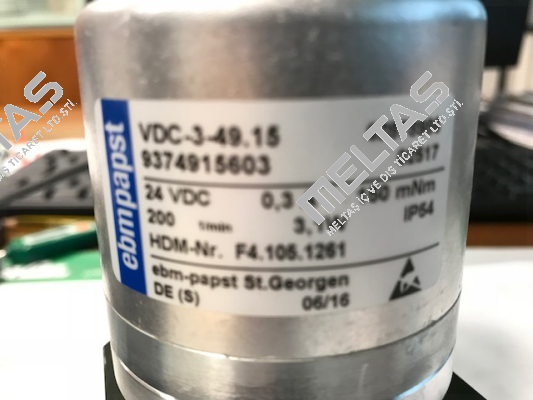 VDC-3-49.15, 9374915603 - OEM   EBM Papst