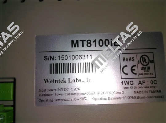 MT8100iE1WG - not available, alternative - MT8102iE  Weintek