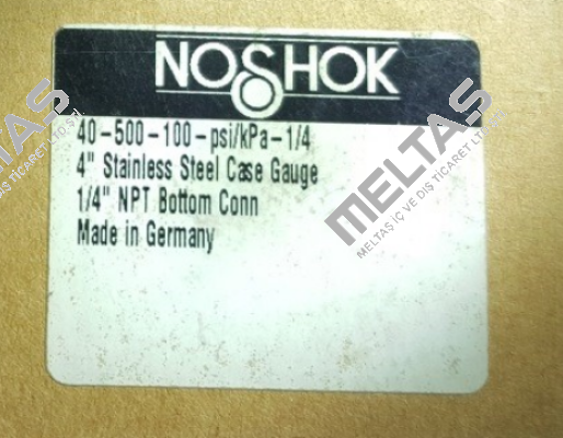 40-500-100-psi/kPa-1/4  Noshok