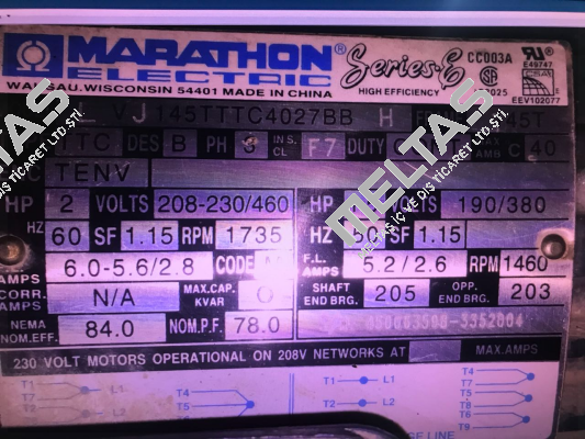 145TTTC4027BB obsolete, replaced by 145TTFC6027  Marathon (Regal)