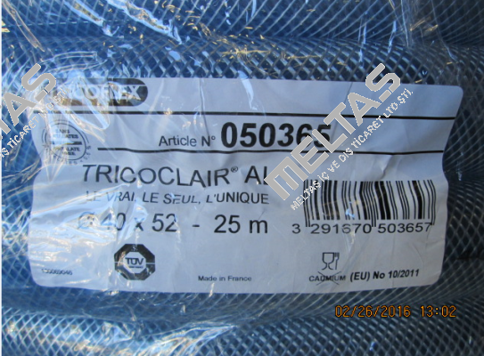 TRICOCLAIR-AL (1 Pack=25m) Tricoflex