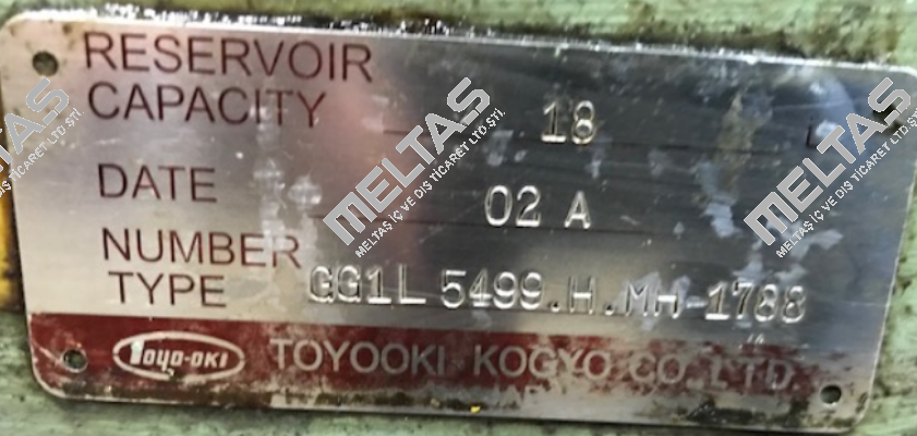 GG1L5499.H.MH-1788 OEM   JTEKT FLUID POWER SYSTEMS CORPORATION (ex. Toyooki)