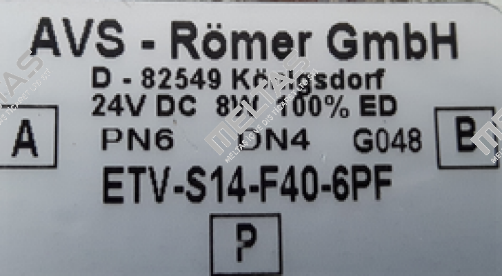 ETV-S14-F40-6PF  OEM for Thermoplan  Avs Römer