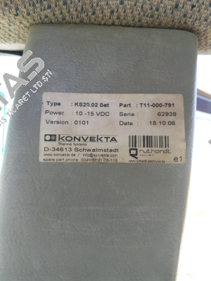 KS20.02 Set (T11-000-791) obsolete, replacement H11-004-446  Konvekta