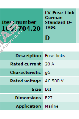 1001704.20 obsolete, replacement 1001704.20FF  Siba