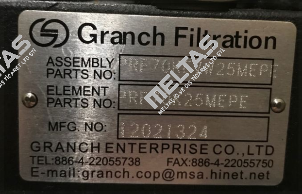 SH 60620  GRANCH FILTER