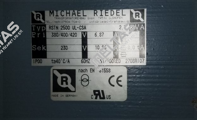 RSTN2500UL-CSA Michael Riedel Transformatorenbau