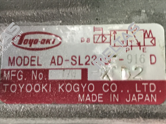 AD-SL231D-916 D JTEKT FLUID POWER SYSTEMS CORPORATION (ex. Toyooki)