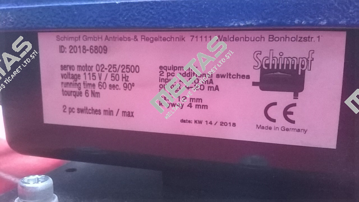 02-25/2500 (115 V) Schimpf