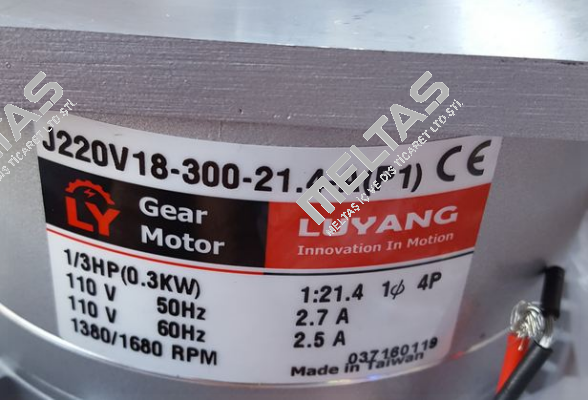 J220V18-300-21.4-A(P1) Luyang Gear Motor