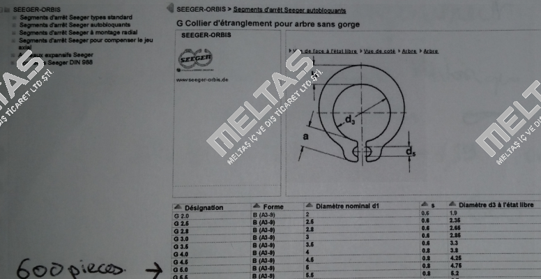 G 5.0 Seeger Orbis