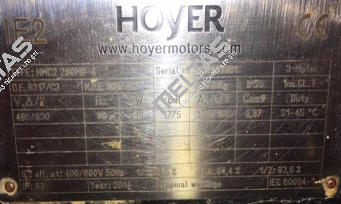 HMC2 280M - 4 pole Hoyer Motors