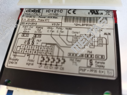 IC121C-11102 Artikelnummer: 36798800265 - old code; IC121CX - new code Dixell